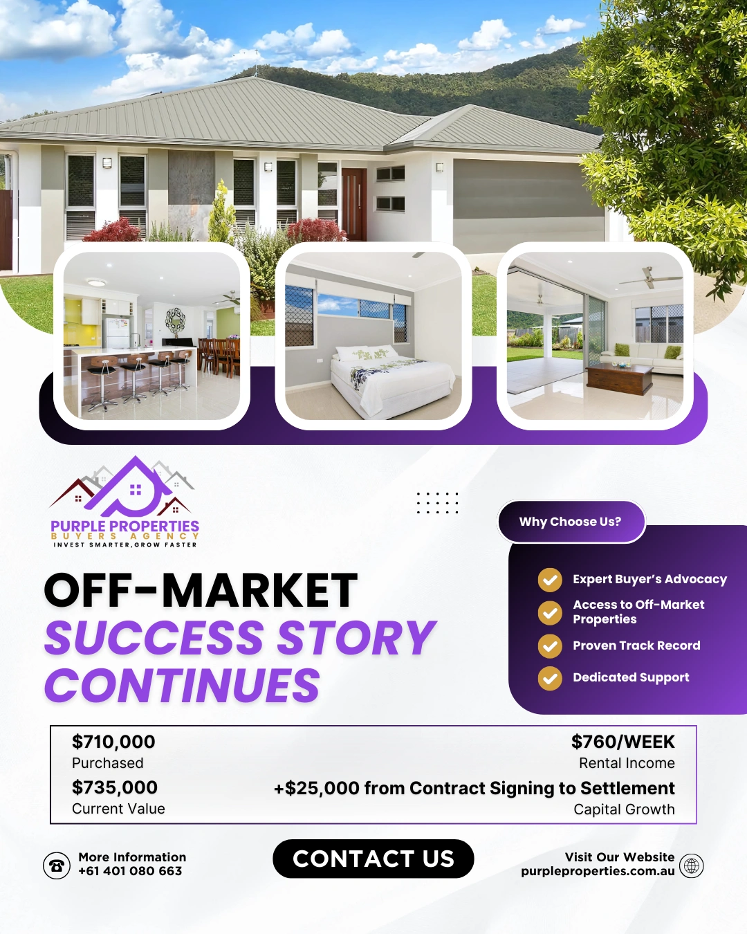 Purple Properties campaign creative