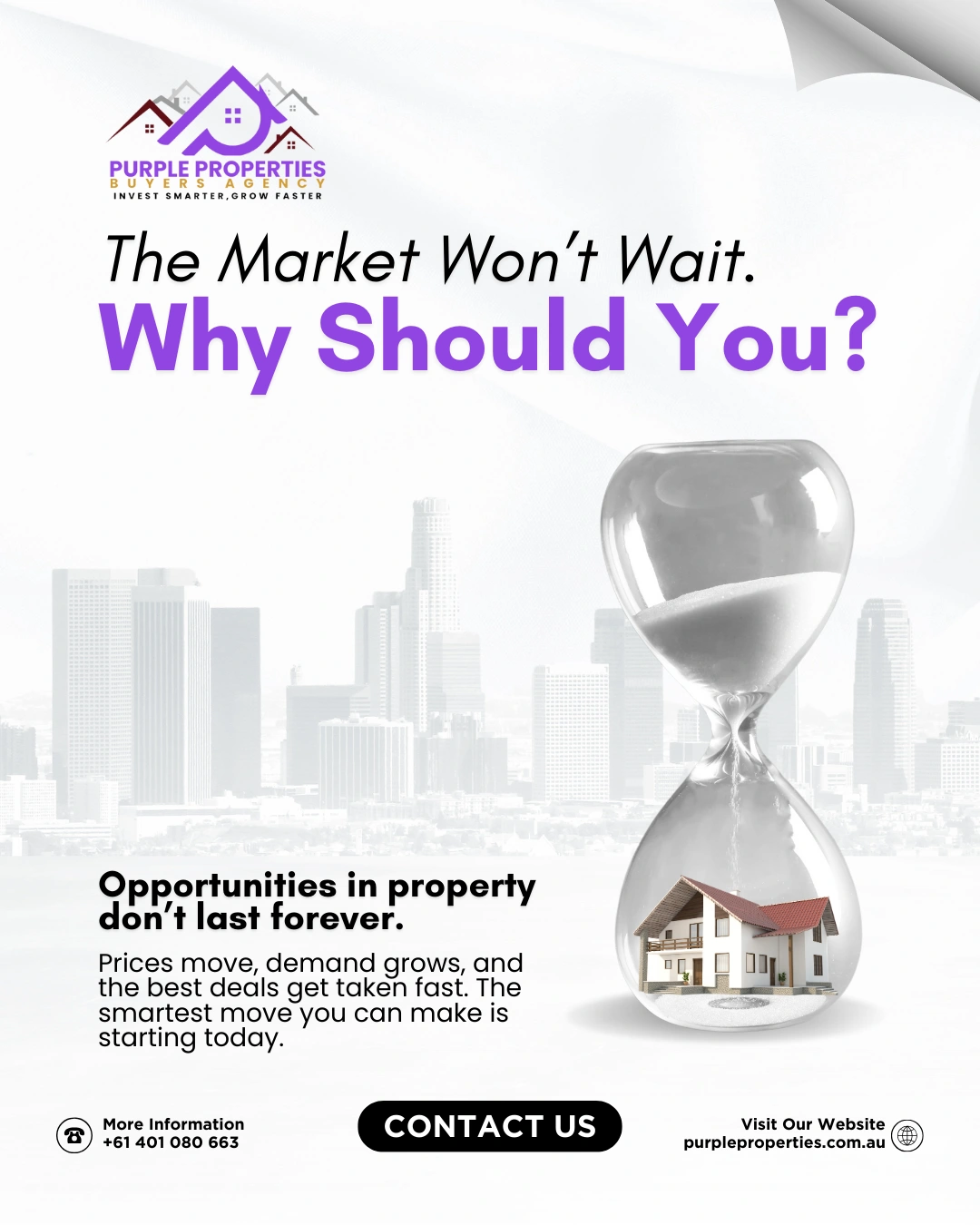 Purple Properties advertising material