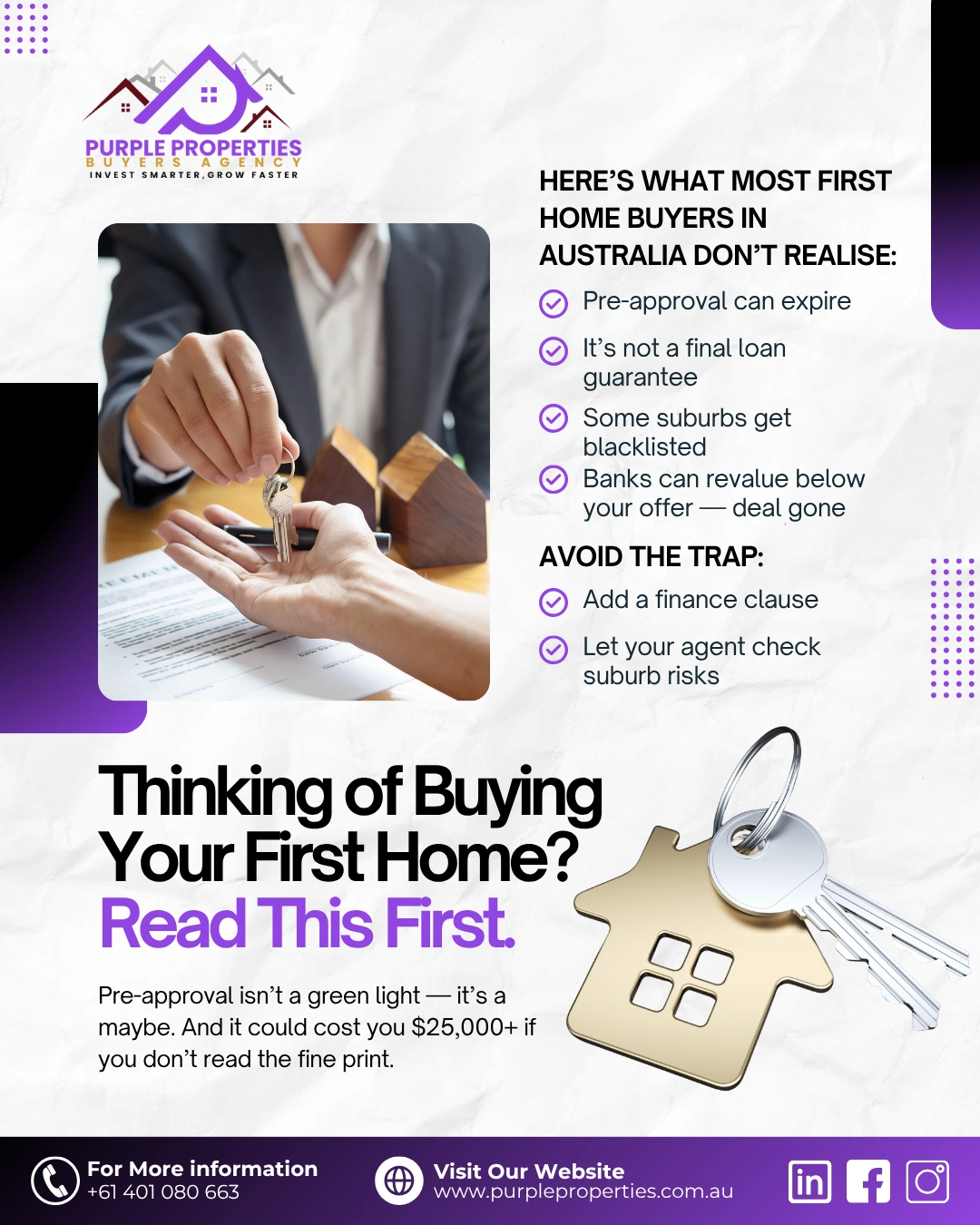 Purple Properties campaign creative